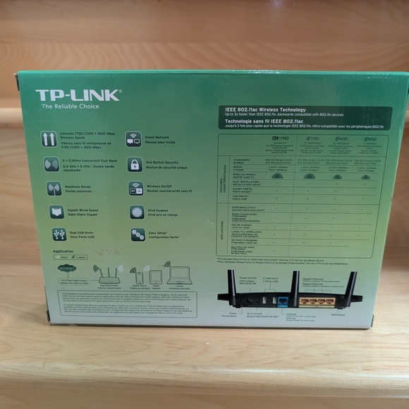 TP-Link Green and Black Wireless Router Box - Picture 2 of 2